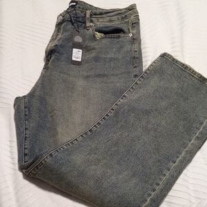 Fashion Nova Men's Distressed Gray Jeans